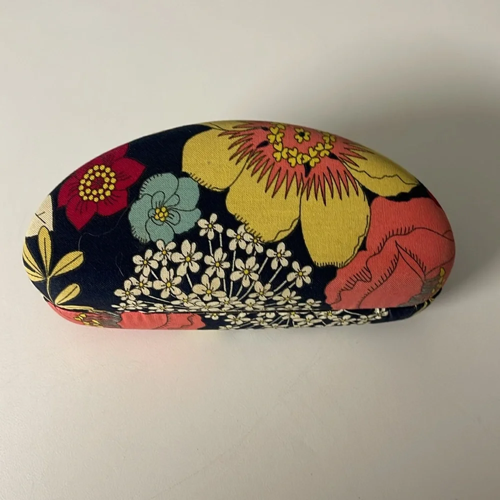 Rare Vera Bradley Floral Clamshell Eyeglass Case